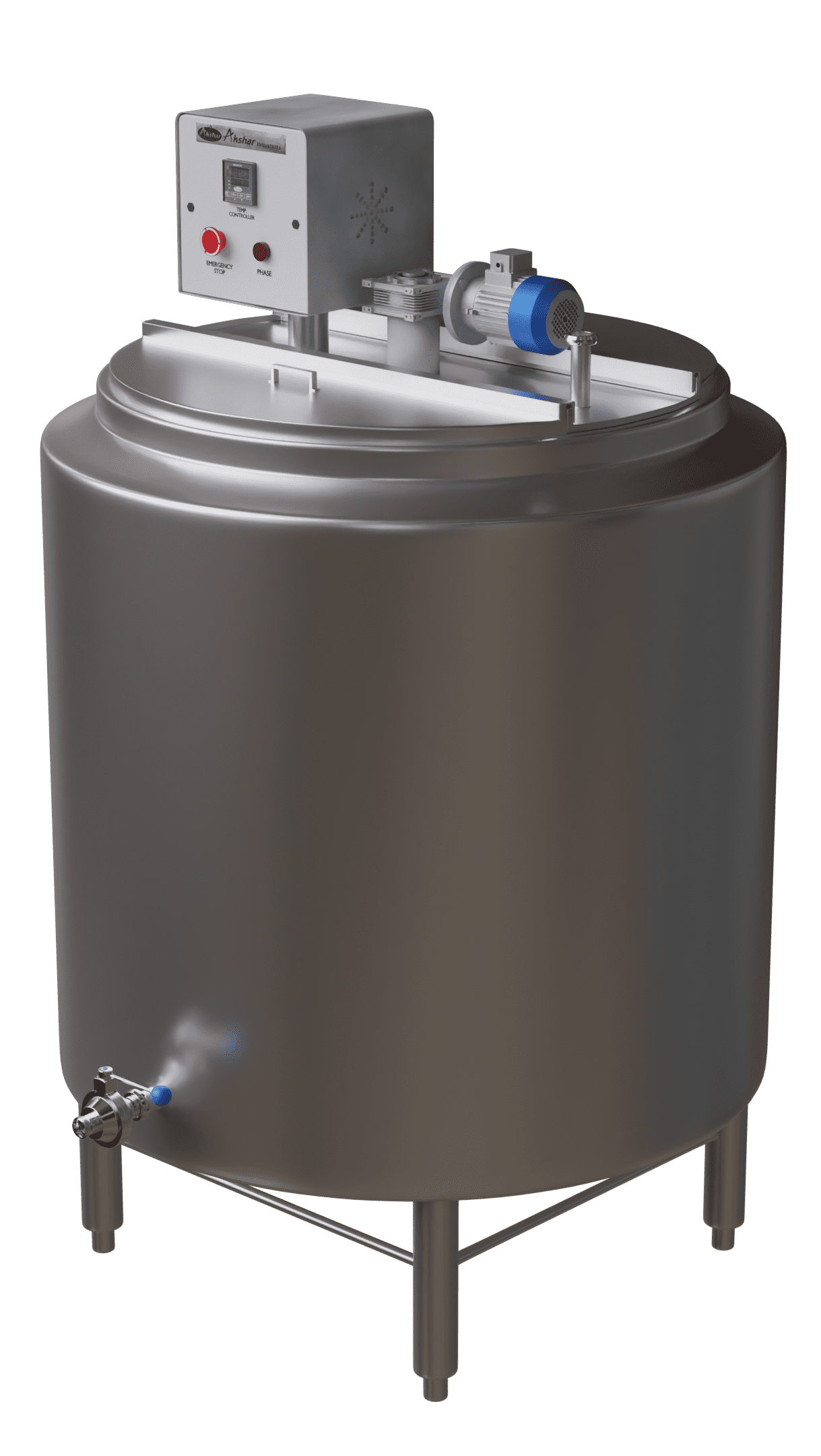 AGEING VAT blend the mixture in the container for preparing the solid